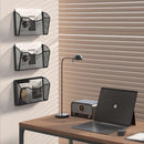 EasyPAG Wall File Organizer 3 Pack, Hanging File Organizer Wall Mount, Metal Mesh Folder Holder for Letter/A4 Papers, Mail Sorter for Office, Classroom, Home, Black — 6