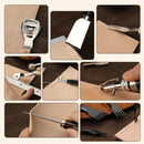 BUTUZE Leather Tooling Kit, Practical Leather Working Tools with Beveler, Groover, Stitching Punch Sewing Thread and Needles - Comes with Roll Bag and Manual — 6