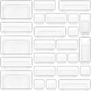 Vtopmart 25 PCS Clear Plastic Drawer Organizers Set, 4-Size Versatile Bathroom…