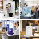 12 Pack Acrylic Sign Holder 8.5 x 11, Double-Sided Clear Sign Holder Plastic Stands for Display, T Shape Acrylic Table Sign Stands for Office Store Restaurants Wedding Party Decoration | Vertical 12 Pack 8.5x11 — 7
