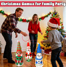 Christmas Games Gifts for Kids Family, Christmas Inflatable Santa, Snowman & Elf Ring Toss Game Set, Office Party Favors Supplies, Indoor Outdoor Carnival Party Decorations Toys — 6