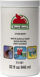 Apple Barrel White Acrylic Paint 32 Fl Oz (Pack of 1) — 1