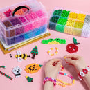 Simetufy 10000Pcs Pony Beads Bulk 30 Colors for Rave Kandi Bracelet Making — 5