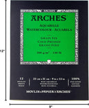 Arches Watercolor Paper Pad, 140 pound, Cold Press, 9"x12" — 4