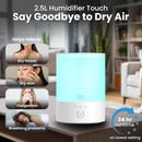 Everlasting Comfort 2.5L Top Fill Humidifier for Bedroom – 28dB Ultra-Quiet,…