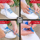 Lock Laces | Elastic No Tie Shoelaces | Brown — 4