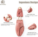 Cedar Shoe Tree with Twin Tubes,Red Cedar Wooden Shoe Trees For Men,Shoe keeper Sizes 6-16,Wood Shoe Form Holder — 5