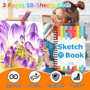 6" x 9" Sketch Pad for Kids, 3-Pack 50 Sheets Sketch Book Drawing Pad | 6" x 9"(Pack of 3) — 6
