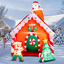 MGparty 7.5 FT Tall Christmas Inflatables Gingerbread House Built-in LED Lights Blow Up Christmas Decor for Xmas Party Holiday Outdoor Garden Lawn Yard Decorations — 2