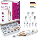 Beurer MP64 Nail Drill Kit, Cordless Electric Nail File with 10 Attachments and LED Light, Electric Manicure Set with Adjustable Speed, E-File for Manicure and Pedicure, with Storage Case — 8