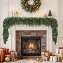 Alupssuc 9FT Artificial Christmas Garland with Lights, Norfolk Pine Garland — 1