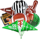 Gatherfun Football Shaped Foil Balloons, 8 Count, Touchdown Balloons for Football Game Tailgate Party Decorations | football 1 set — 1
