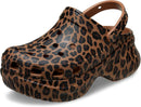 Crocs Women’s Classic Bae Clogs – Sepia/Leopard — 1