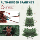 YITAHOME 6.5ft Prelit Aspen Fir Crystal-Decorated Christmas Tree w/Remote — 7