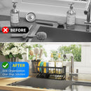 Cisily Sink Caddy Sponge Holder for Kitchen with Brush Holder and Stainless Steel Self Drain Tray, Rustproof Kitchen… — 6
