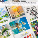 Soucolor Watercolor Paper Pad 9x12 140lb Cold Press 40 Sheets Art Supplies | Satind Black | 9" x 12" (Pack of 1) — 6
