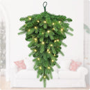 Pre-Lit Christmas Teardrop Swag, 24" Door Swag with 30 LED — 1