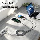 FEEL2NICE 3 in 1 Multi Charging Cable, 3-Pack 6 FT Multiple Device Charger Cord with USB C, Lightning and Micro USB Plugs for iPhone 17 16 15 14, Android Phones and Tablets, Gray 7