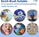 ESRICH 240PCS Paint Brushes, Paint Brush for Acrylic Painting | Blue — 7