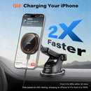 APPS2Car Magnetic Phone Mount for Car, Dashboard & Windshield Suction Cup | Orange photo 3