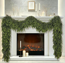 Thewe 2Pcs 9Ft Christmas Cedar Garland with Lights — 8