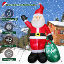 7 FT Christmas Inflatable Santa Claus with Gift Bag, Blow up Giant Santa Claus Indoor Decoration, Built-in LED Lights for Lawn Patio Garden Home Display Hall Xmas Holiday Vacation Party Outdoor Decor — 4