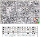 MELIUS Acrylic Square Letter Beads, 6x6mm Cube, White, 1120Pcs — 2