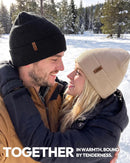 3 Pack Beanie for Men Women, Winter Double Layer Warm Hat Skull Cap - Dark Beige+dark Grey+black — 6