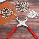 643Pcs Grommet Tool Kit 12mm 1/2 Inch(Inside Hole Size) Eyelet Kit with 320Pcs Eyelets Grommets, 320Pcs Washers and Grommet Eyelet Pliers for Leather/Belt/Shoes/Crafts | 643pcs 1/2 Inch (Inside Diameter) Silver — 5