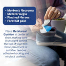 Powerstep Metatarsal Pads for Women and Men, Ball of Foot Cushions, Blue, Large, 1 Pack 4