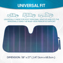 BDK Iridescent Matte Black Front Windshield Sunshade Accordion Folding Style Auto Shade for Car Truck SUV Van Blocks UV Rays Sun Visor Protector Easy Setup Keeps Your Vehicle Cool - 58 x 27 inches — 8
