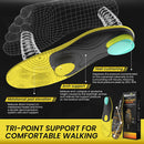 Achilles Tendonitis Insoles & Heel Pain Inserts: Dual-Layer Heel Support Inserts Cushion Impact for Achilles Tendonitis Relief & Heel Pain Relief​ - Shock Absorbing Inserts for Standing All Day - L — 4
