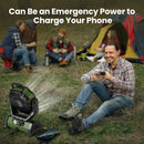 Odoland 30000mAh Camping Fan with LED Lantern, Rechargeable Battery Fan — 5