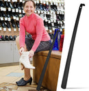 Geelin 2 Pcs 31.5'' Extra Long Metal Shoe Horn for Elderly, Black — 5