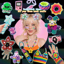 14000Pcs Pony Beads Kit, 40 Colors Rave Kandi Beads Bracelet Making Kit — 2