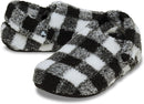 Crocs Unisex Adult Classic Cozzzy Lined Slipper – Buffalo Plaid/Varsity Black/White — 2