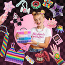 Simetufy 4200Pcs Pony Beads Bulk 24 Colors Rave Kandi Bracelet Making — 7