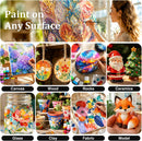 Caliart 36 Colors Acrylic Paint Set with 12 Brushes | Regular | 2 Fl Oz (Pack of 36) — 3