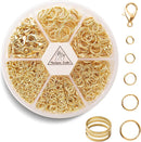 Handyman Crafts Jump Rings Kit With1000PCS Open Jump Rings 40PCS 12mm Lobster Clasps and Jump Rings Opener for… — 1