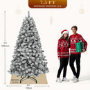 YITAHOME Prelit Snow Flocked Artificial Full Christmas Tree 7.5ft with Remote Control, Christmas Pine Tree with 11 Light-Modes, 1450 Branch Tips and Foldable Base for Home, Party Decoration — 3