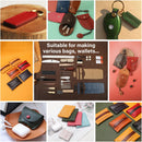 WUTA Leather Craft Tools Kit, Complete Leather Working Supplies with Cutting Knife, Edge Beveler, Stitching Kit, Thonging Knife, and DIY Patterns, Storage Roll for Beginners & Professionals (63pc set) — 7