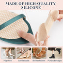 2 Pairs Gel Cushion High Heel Inserts, Self-Adhesive Sandal Inserts Insoles Women, New Anti Slip Design, 3/4 Invisible Dress Shoe Inserts, Shock Absorption Pain Relief, 2 Beige Women 5-8 — 4