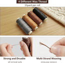 Leather Sewing & Upholstery Repair Kit with 2 Awls, Needles & Waxed Thread — 3