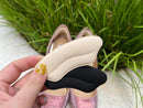 Heel Grips Liner Cushions Inserts for Loose Shoes, Heel Pads Snugs for Shoe Too Big Men Women, Filler Improved Shoe Fit and Comfort, Stop Heel Slip and Blister (4 Pairs) (Pale Apricot+Black) — 6