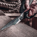 LIVINGO 10" Heavy Duty Multipurpose Shears for Shop & Garden (Black/Grey) | Gray & Black — 5