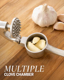 Zulay Kitchen Premium Garlic Press Set - Rust Proof Professional Garlic Mincer Tool - Easy-Squeeze, Easy-Clean with… — 4