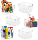 ClearSpace Clear Plastic Storage Bins, Pantry & Cabinet Organizer, 6 Pack — 1