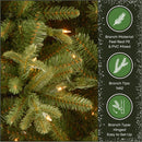 National Tree Company 6.5ft Pre-Lit Tiffany Fir Slim Christmas Tree — 7