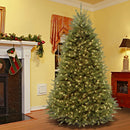 National Tree Company 7.5ft Pre-Lit Dunhill Fir Artificial Christmas Tree — 2