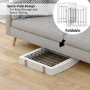 PAWLAND Free Standing Dog Gates for Doorway, Stair, Indoor, Foldable, 24" H